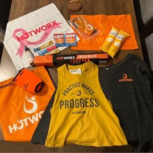 Hotworx sweater, tank, gloves and more!